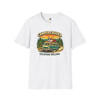 Camper Cruiser T-Shirt — Cute Corgi Van Life Graphic Tee for Camping Lovers