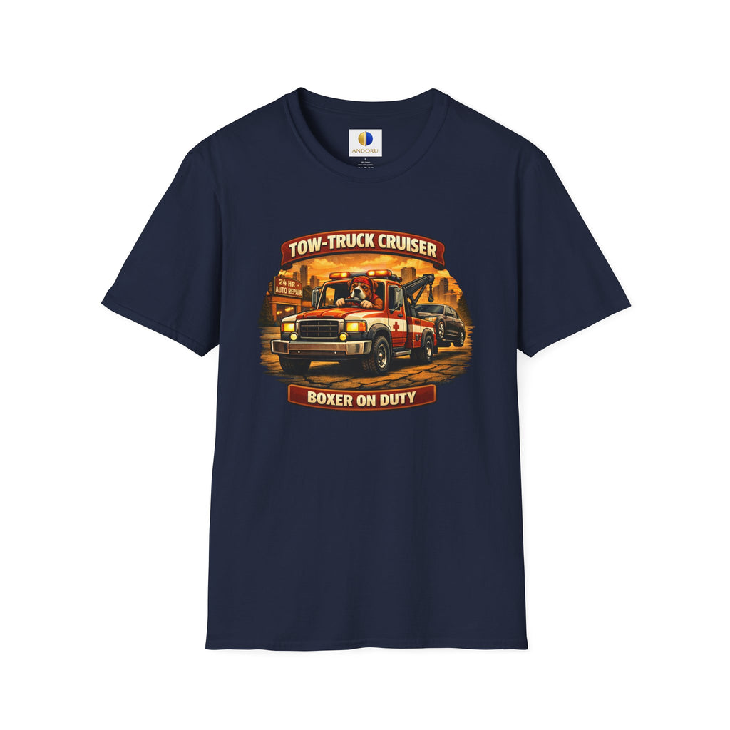 Tow-Truck Cruiser T-Shirt — Tow Truck Driver Vintage Rescue Tee