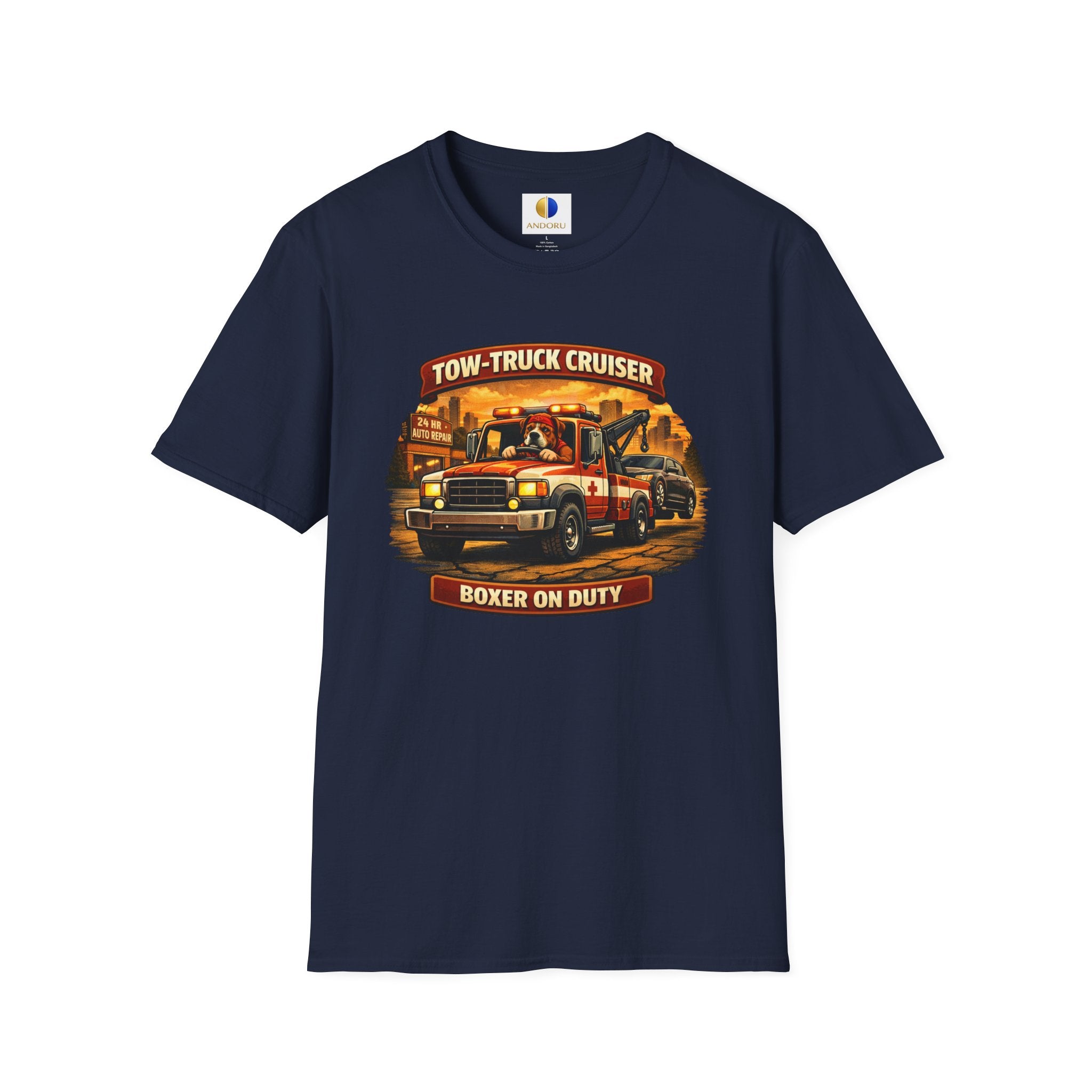 Tow-Truck Cruiser T-Shirt — Tow Truck Driver Vintage Rescue Tee