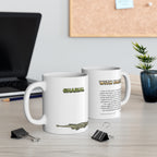 Gharial Coffee Mug – 11oz Ceramic Mug for Animals With Facts Series 2 Gifts