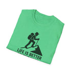 Hiking T-Shirt — "Life Is Better On The Trail" Adventure Tee