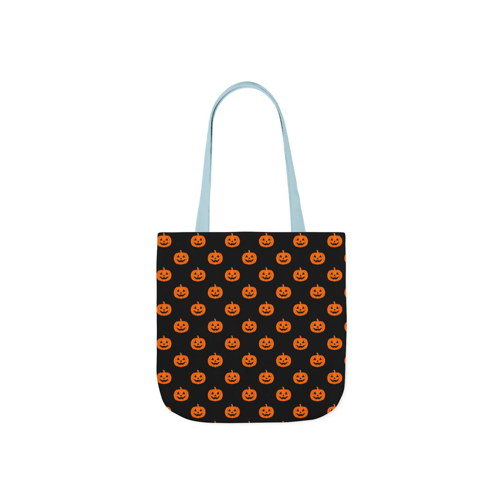 Halloween Pumpkin Black Pattern Canvas Tote Bag