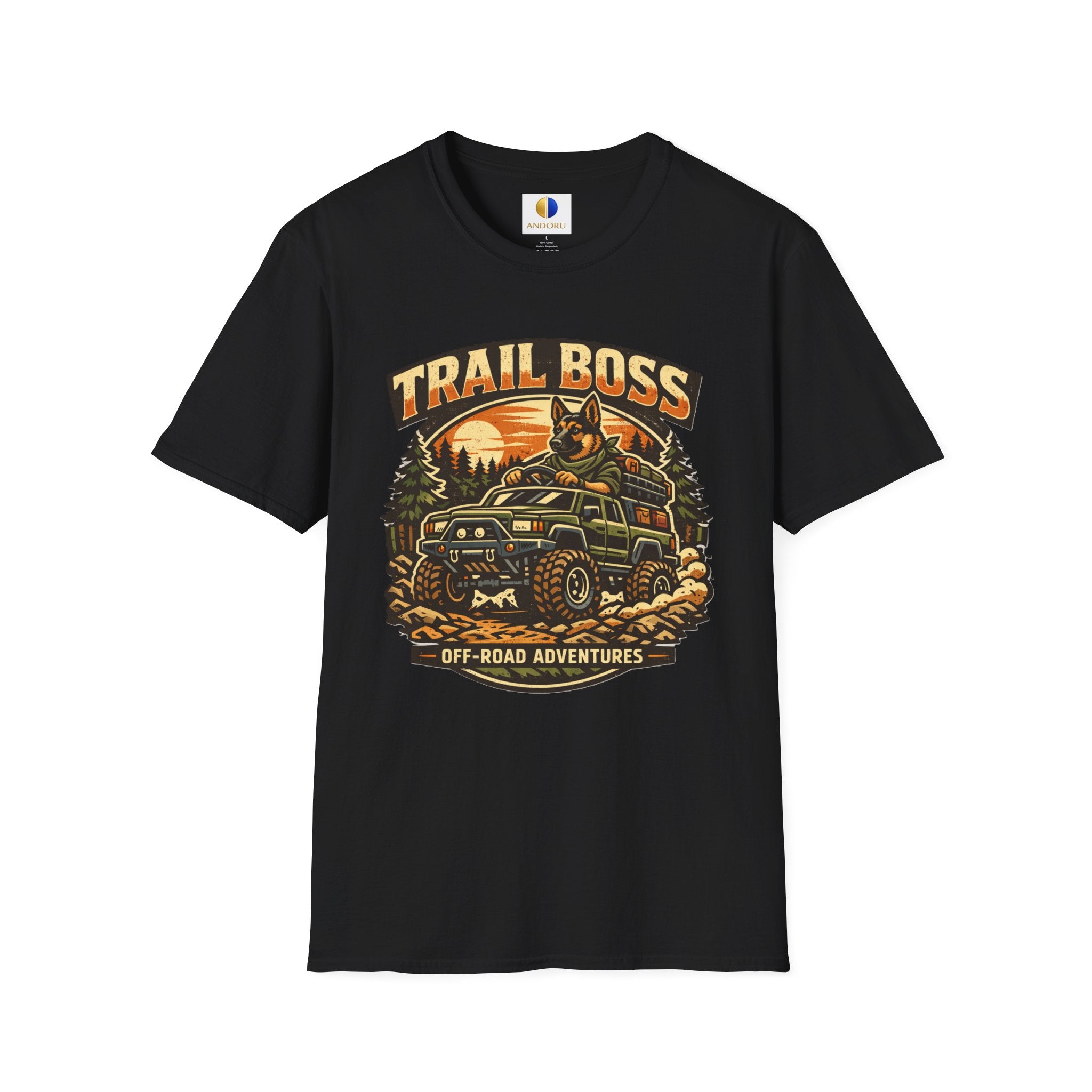 Trail Boss Off-Road T-Shirt — Adventure Jeep Graphic Tee