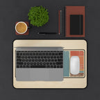 Personalized Vintage Retro Sunset Desk Mat