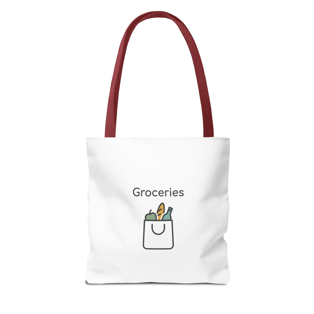 Personalized Tote Bag — Custom Text AOP Reusable Shopping Tote