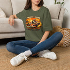Formula 1 Cruiser T-Shirt — Vintage Racecar Graphic ("Greyhound On Board")