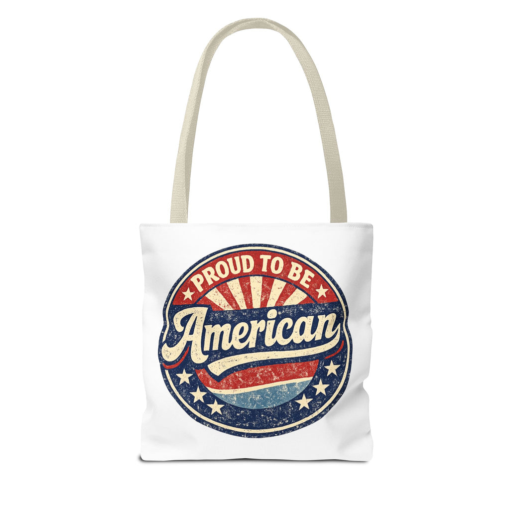 Patriotic Eagle Tote Bag - "Land of the Free Since 1776" Americana Canvas Tote