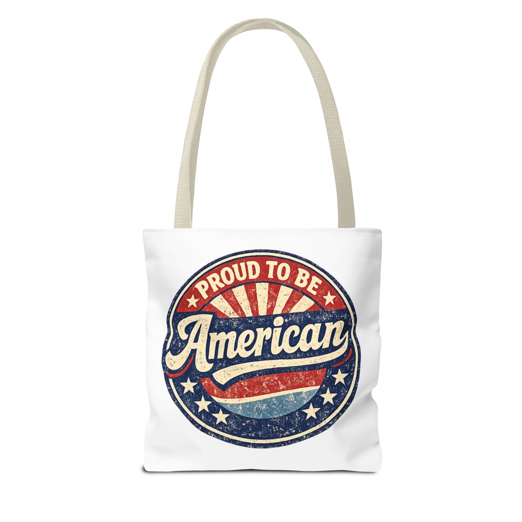 Patriotic Eagle Tote Bag - "Land of the Free Since 1776" Americana Canvas Tote