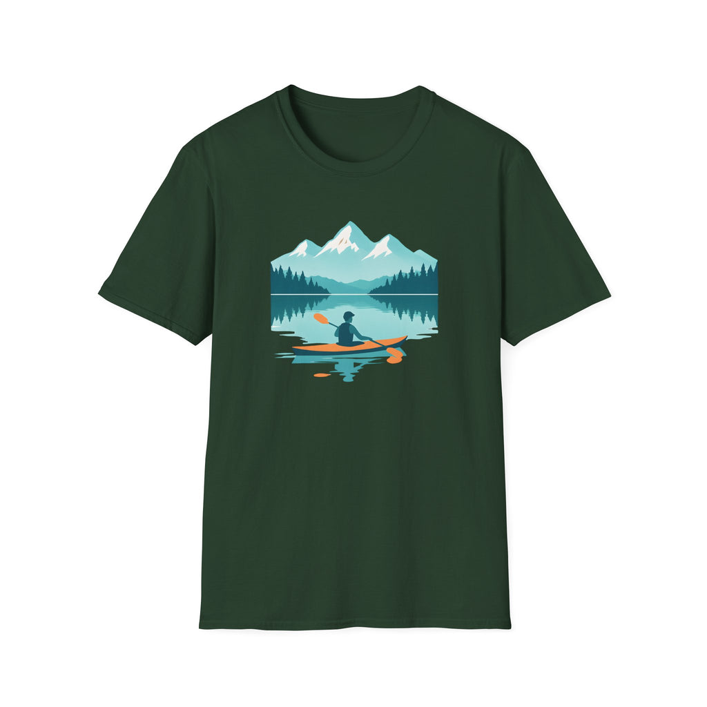 Kayak Lake T-Shirt — Mountain Reflection Outdoor Adventure Tee