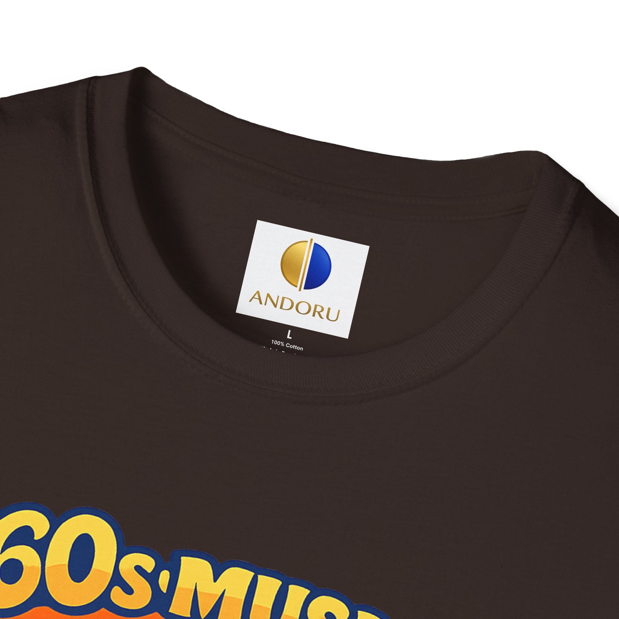 60s Music T-Shirt — Retro Peace & Love Vintage Radio Design