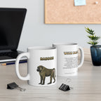 Baboon Coffee Mug – 11oz Ceramic Mug for Animals With Facts Series 1 Gifts