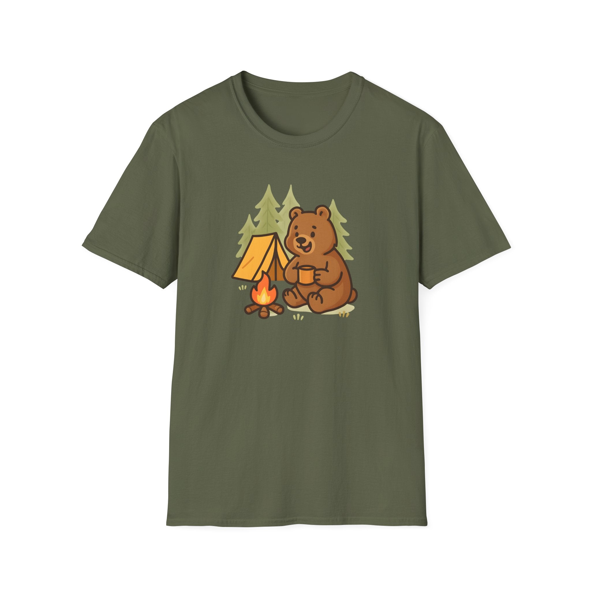 Bear at Campfire Tee