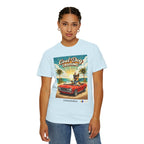 Cool Dog Cruising T-Shirt — Vintage Retro Beach Car Design Limited Edition