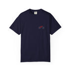 Minimal Pink Bicycle Chest Print T-Shirt — Casual Cycling Graphic Tee