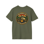 Camper Cruiser T-Shirt — Cute Corgi Van Life Graphic Tee for Camping Lovers