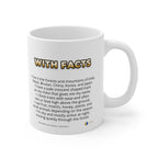 Moon Bear Coffee Mug – 11oz Ceramic Mug for Animals With Facts Series 2 Gifts