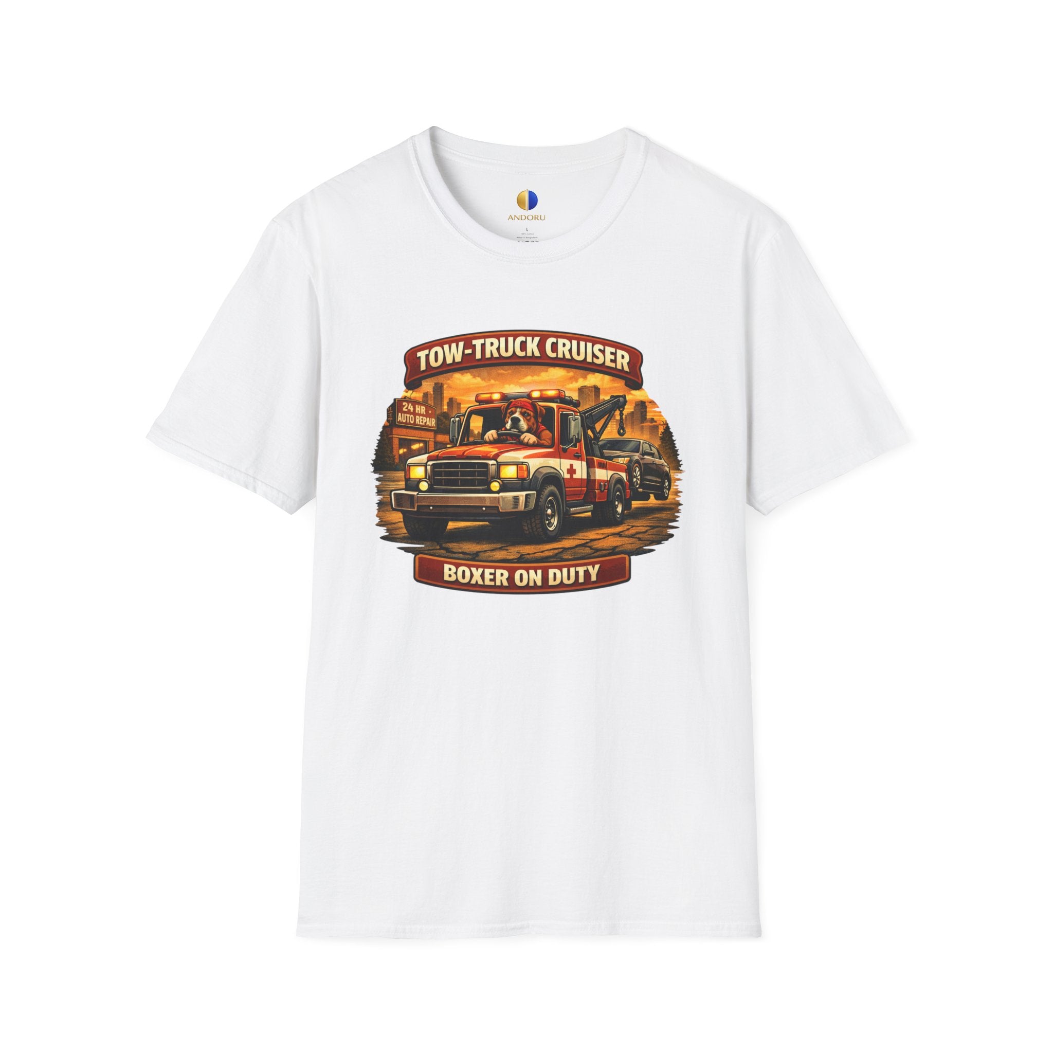Tow-Truck Cruiser T-Shirt — Tow Truck Driver Vintage Rescue Tee