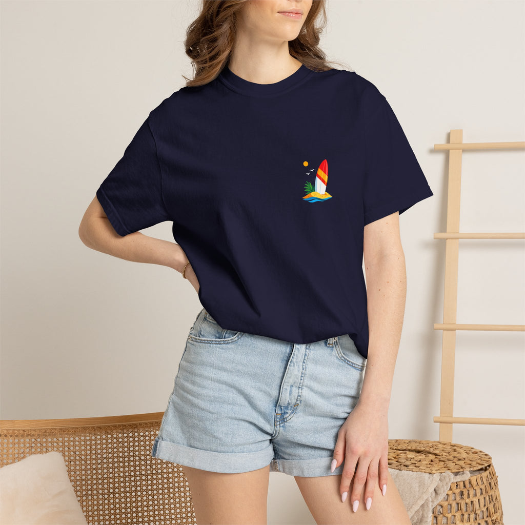 Beach Sailboat T-Shirt — Small Chest Graphic, Summer Vacation Tee