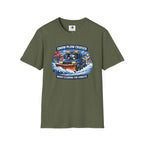 Snow Plow Cruiser T-Shirt — Husky Driving Plow Winter Tee