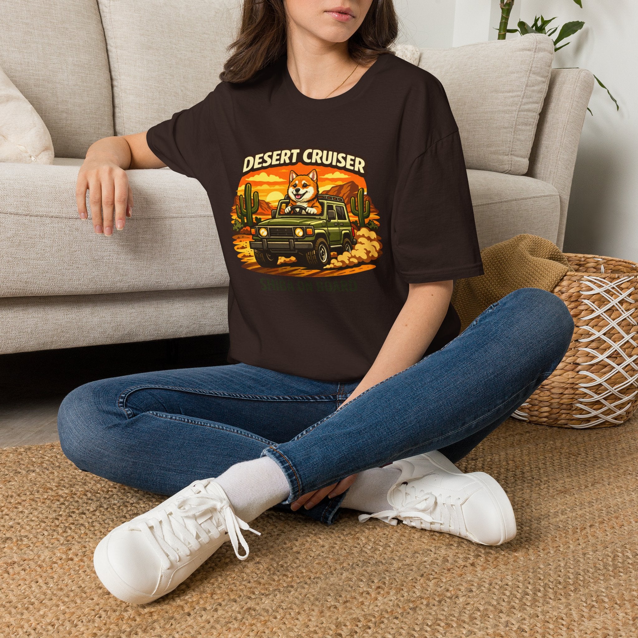 Desert Cruiser T-Shirt — Shiba Inu Off-Road Graphic Tee