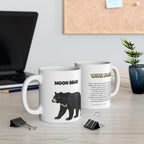 Moon Bear Coffee Mug – 11oz Ceramic Mug for Animals With Facts Series 2 Gifts