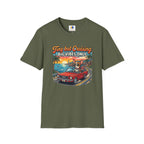 Big Vibes Only Beach Cruise T-Shirt — "Tiny but Cruising, Big Vibes Only" Retro Beach Dog Graphic