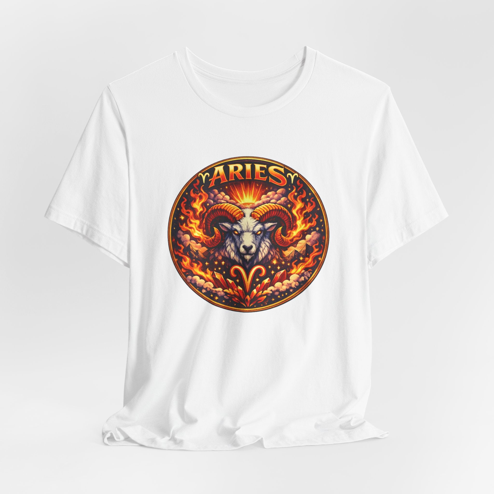 Aries Zodiac Tee — Fiery Ram Horoscope Graphic T-Shirt
