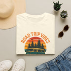 Road Trip Vibes T-Shirt — Retro Van Sunset Graphic