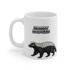Honey Badger Coffee Mug – 11oz Ceramic Mug for Animals With Facts Series 1 Gifts