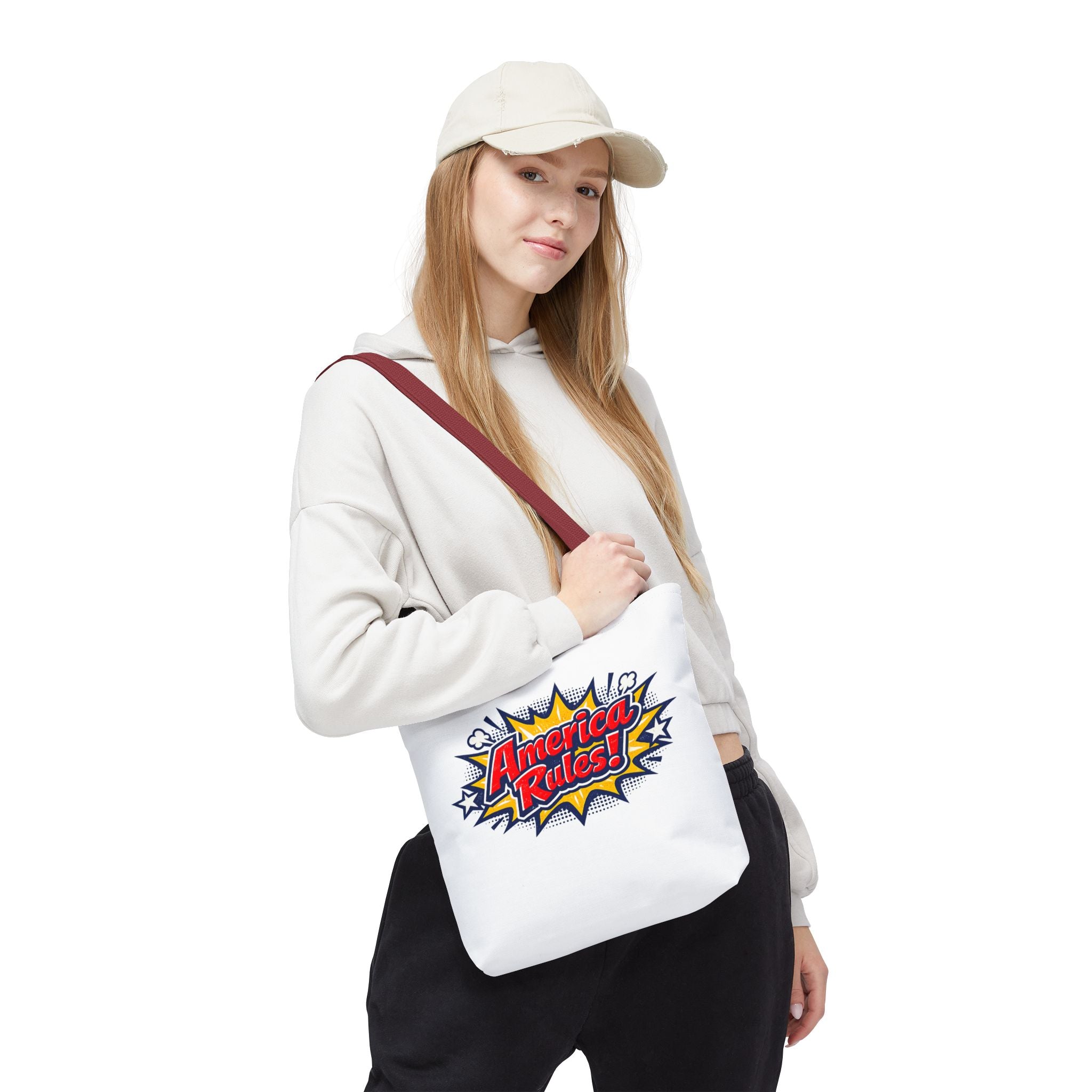 America Rules! Tote Bag — Patriotic Real American Graphic Tote
