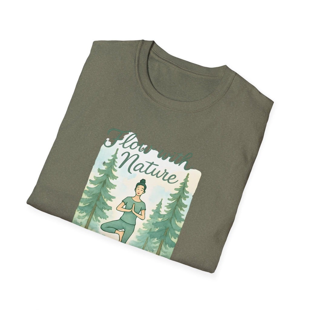 Flow With Nature T-Shirt — Yoga & Meditation Forest Tee