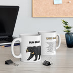 Sun Bear Coffee Mug – 11oz Ceramic Mug for Animals With Facts Series 2 Gifts