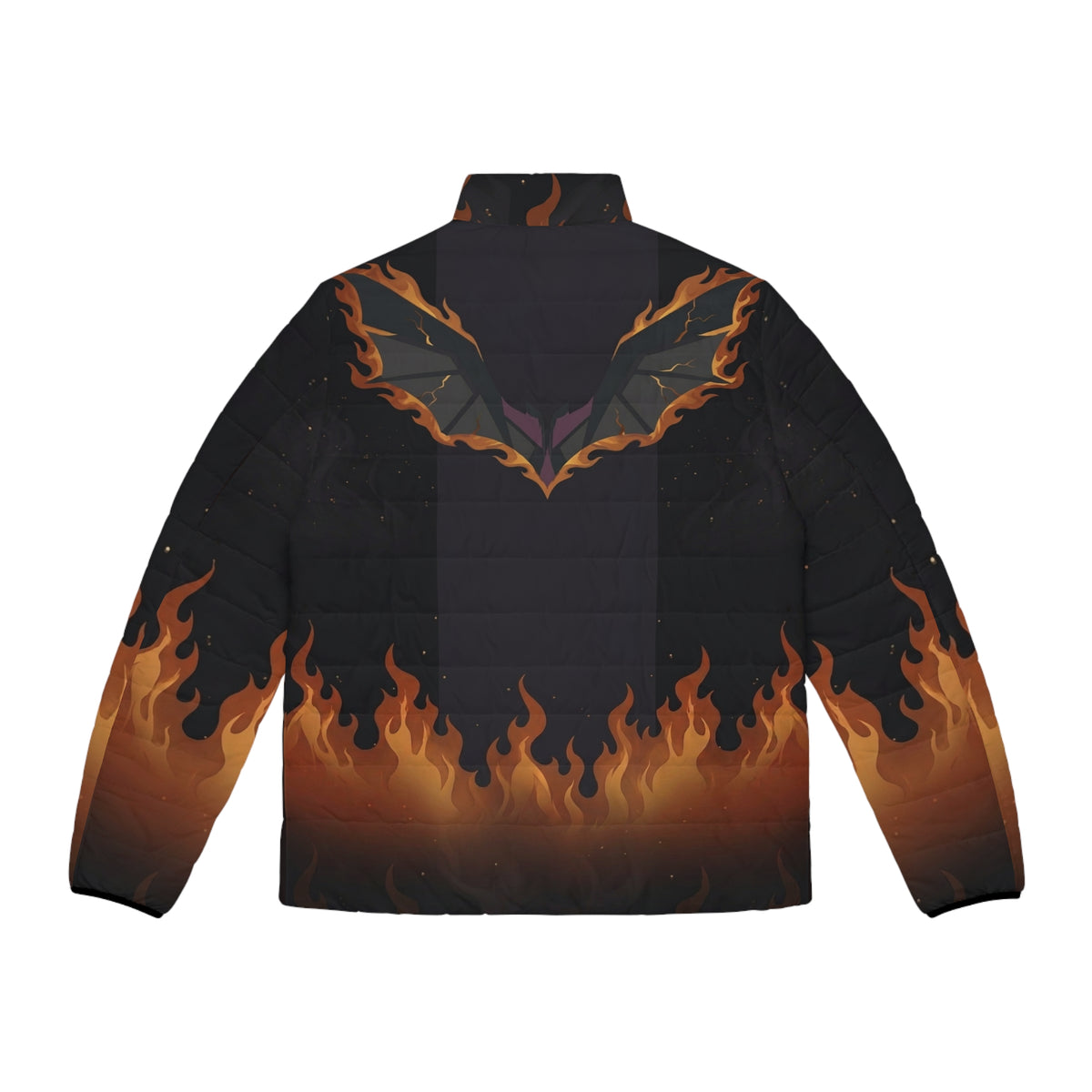 Men's Phoenix Flame Puffer Jacket (AOP)