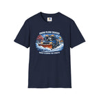 Snow Plow Cruiser T-Shirt — Husky Driving Plow Winter Tee
