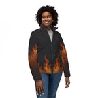 Women’s Phoenix Flame Puffer Jacket (AOP)