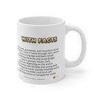 Red Deer Coffee Mug – 11oz Ceramic Mug for Animals With Facts Series 3 Gifts