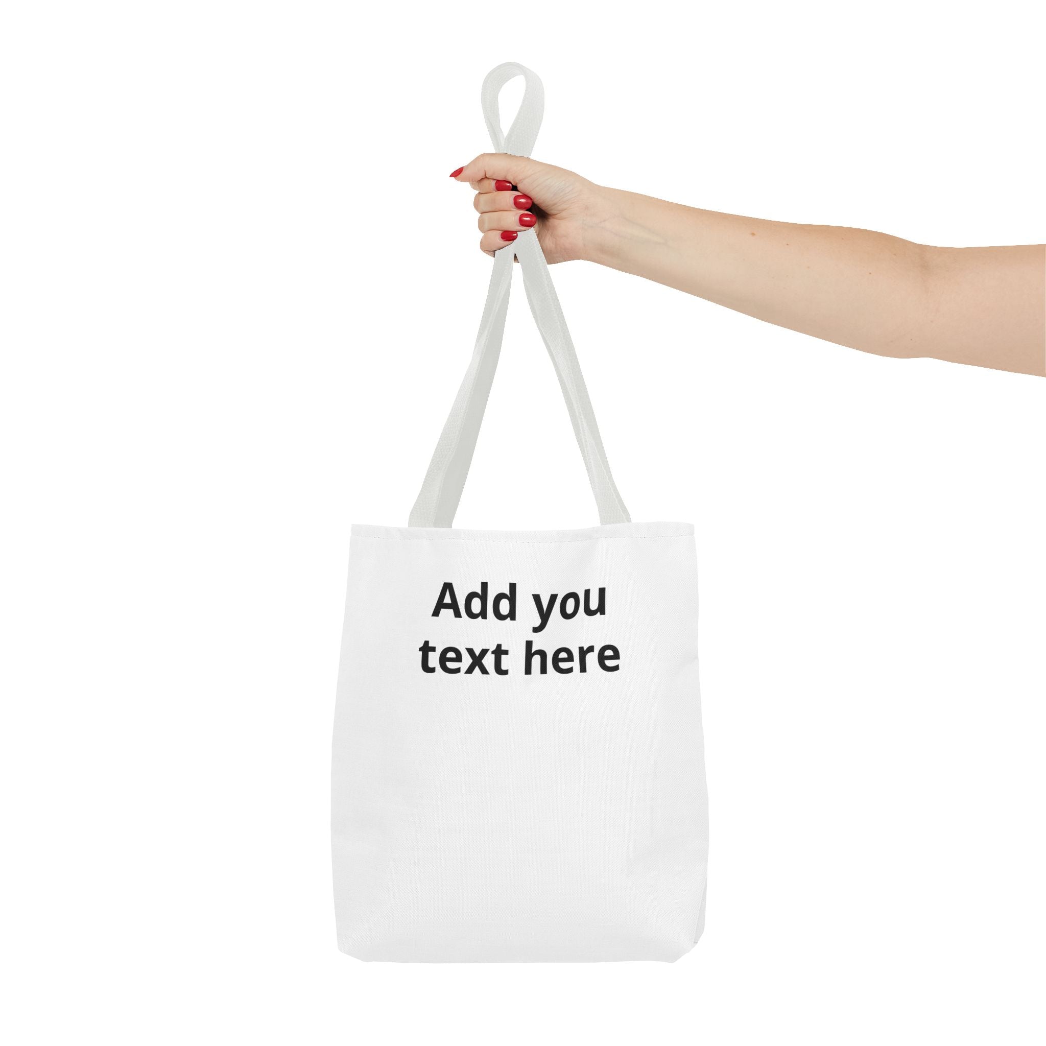 Personalized Tote Bag — Custom Text AOP Reusable Shopping Tote