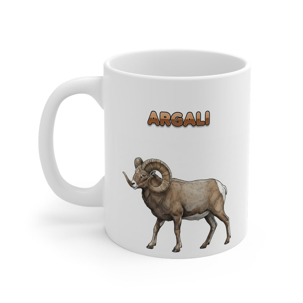 Argali Coffee Mug – 11oz Ceramic Mug for Animals With Facts Series 2 Gifts