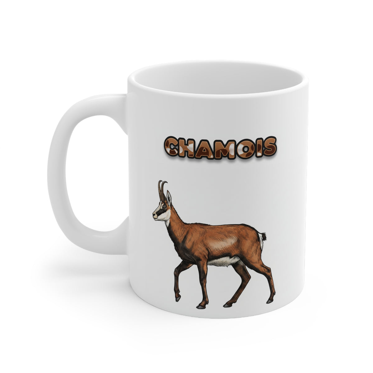 Chamois Coffee Mug – 11oz Ceramic Mug for Animals With Facts Series 3 Gifts