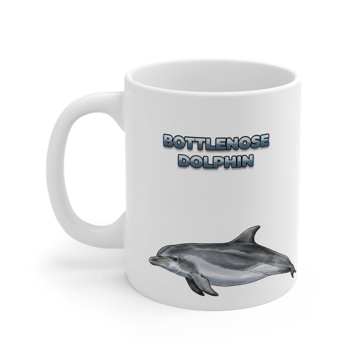Bottlenose Dolphin Coffee Mug – 11oz Ceramic Mug for Animals With Facts Series 3 Gifts