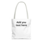 Personalized Tote Bag — Custom Text AOP Reusable Shopping Tote