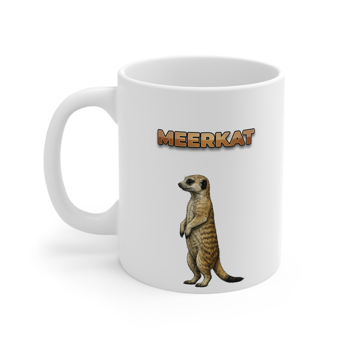 Meerkat Coffee Mug – 11oz Ceramic Mug for Animals With Facts Series 1 Gifts