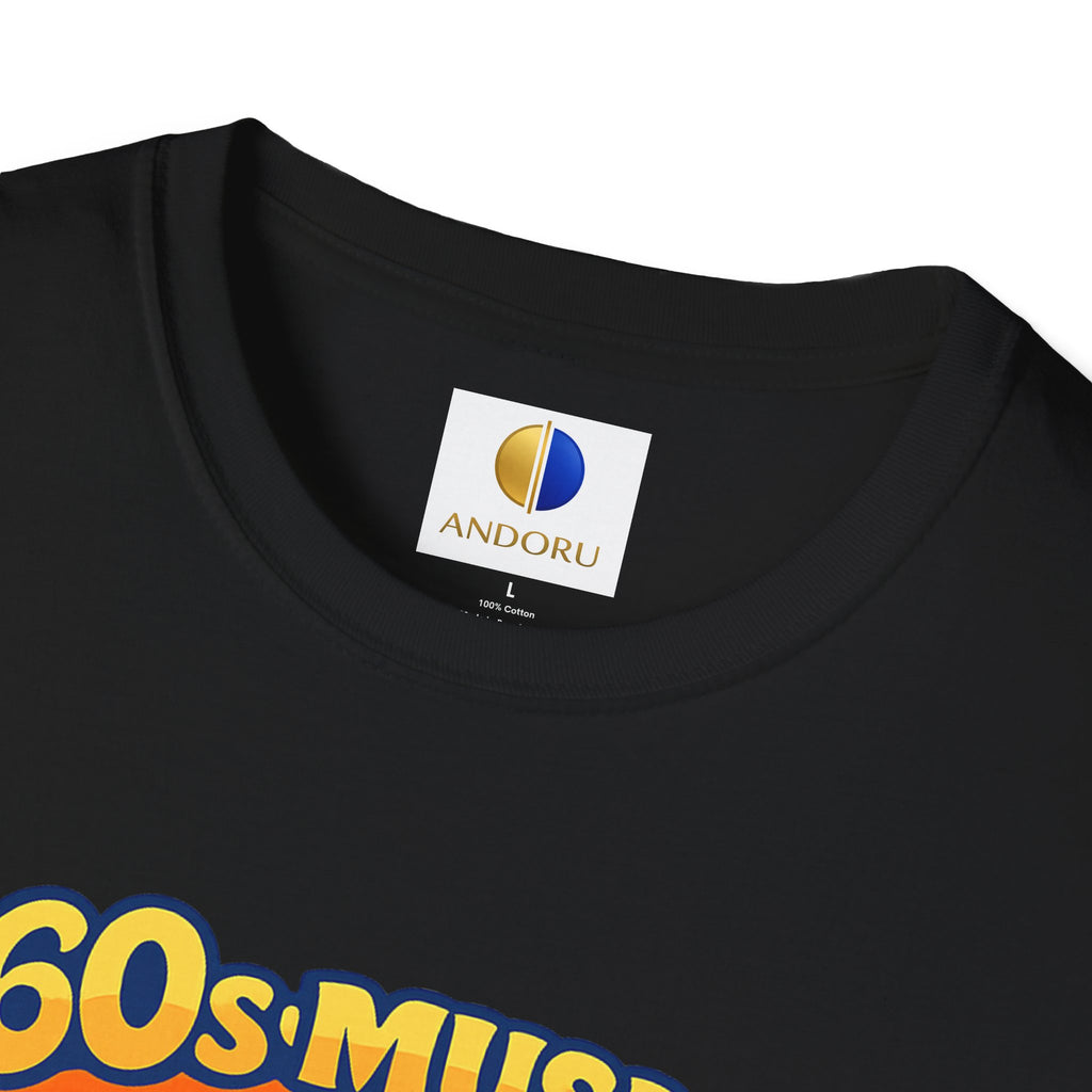 60s Music T-Shirt — Retro Peace & Love Vintage Radio Design