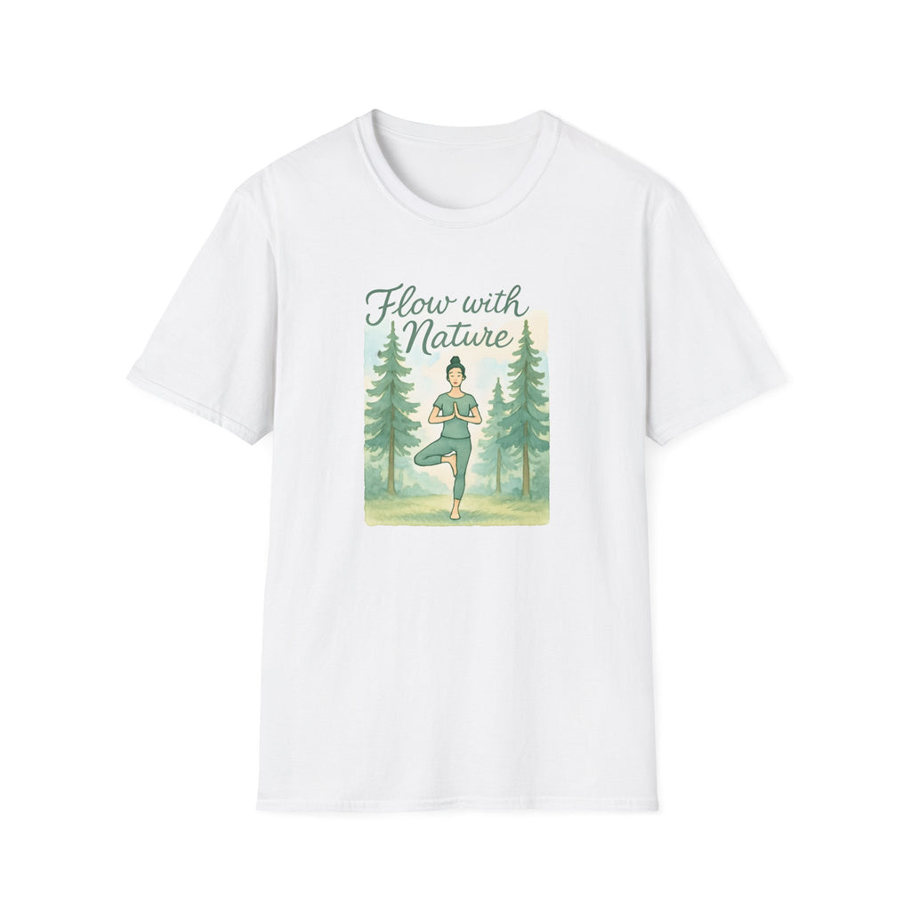 Flow With Nature T-Shirt — Yoga & Meditation Forest Tee