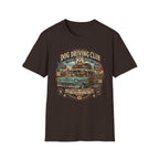The Dog Driving Club T‑Shirt — Route 66 Retro Pet Road Trip Tee