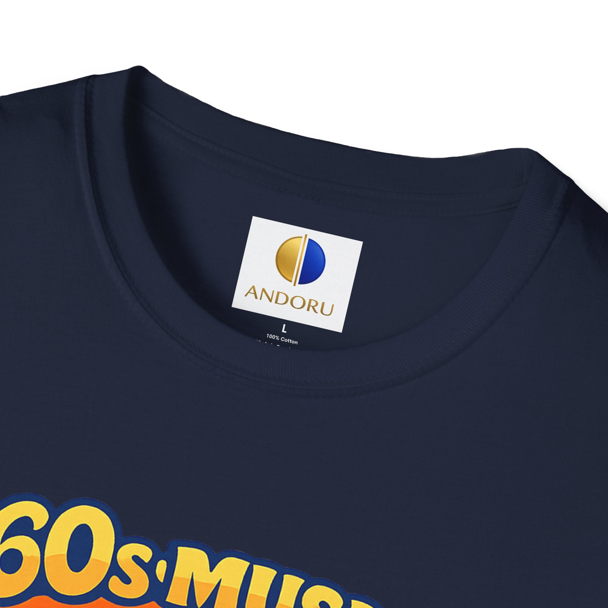 60s Music T-Shirt — Retro Peace & Love Vintage Radio Design