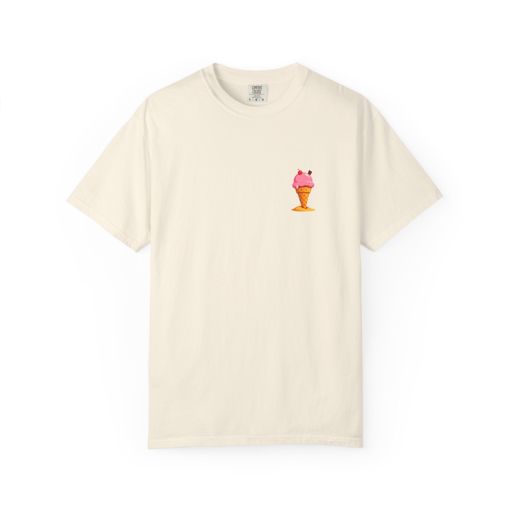 Ice Cream Cone Graphic T-Shirt — Cute Pink Sundae Tee