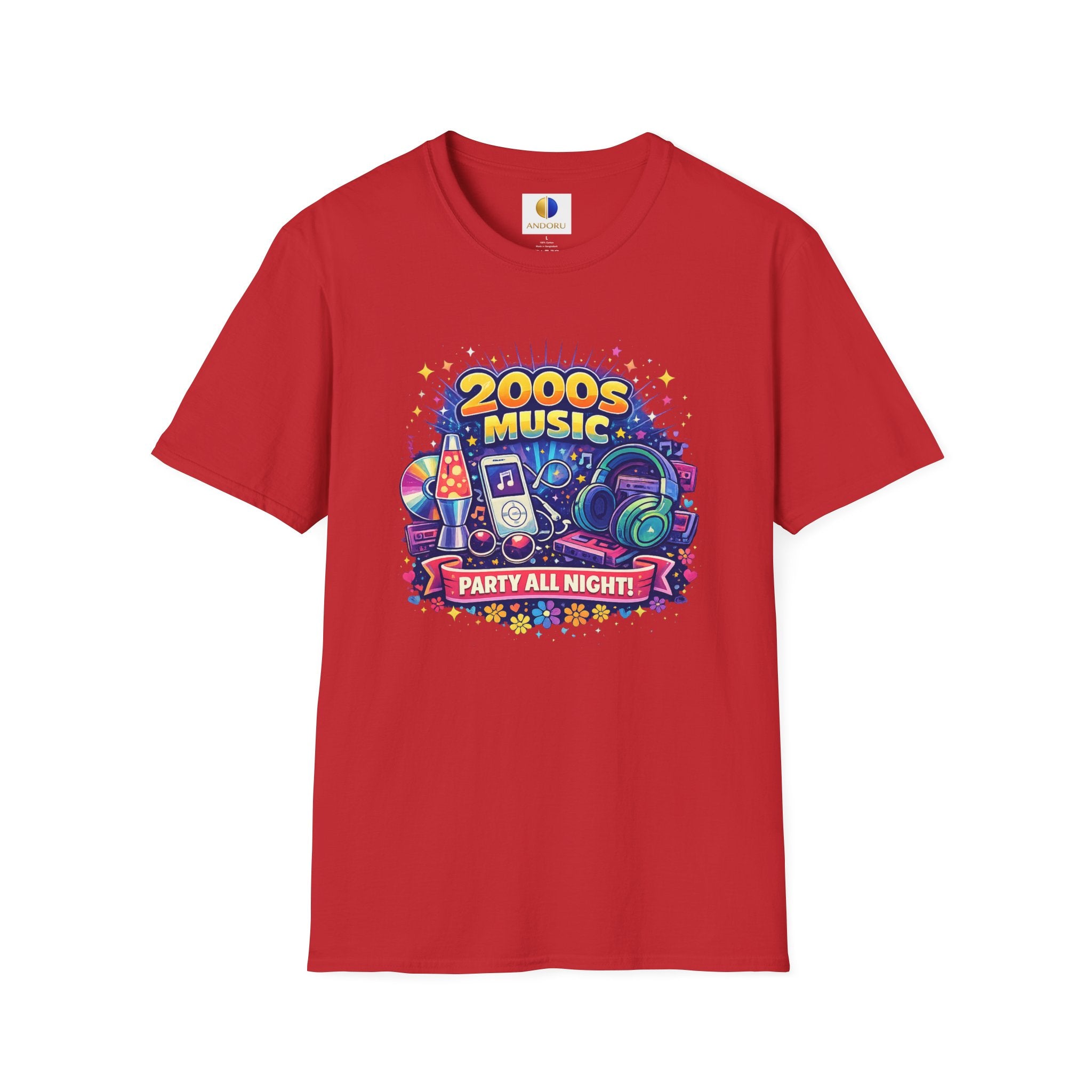 2000s Music T-Shirt — Retro Party All Night Graphic Tee