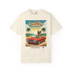 Cool Dog Cruising T-Shirt — Vintage Retro Beach Car Design Limited Edition