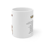 Muntjac Coffee Mug – 11oz Ceramic Mug for Animals With Facts Series 2 Gifts